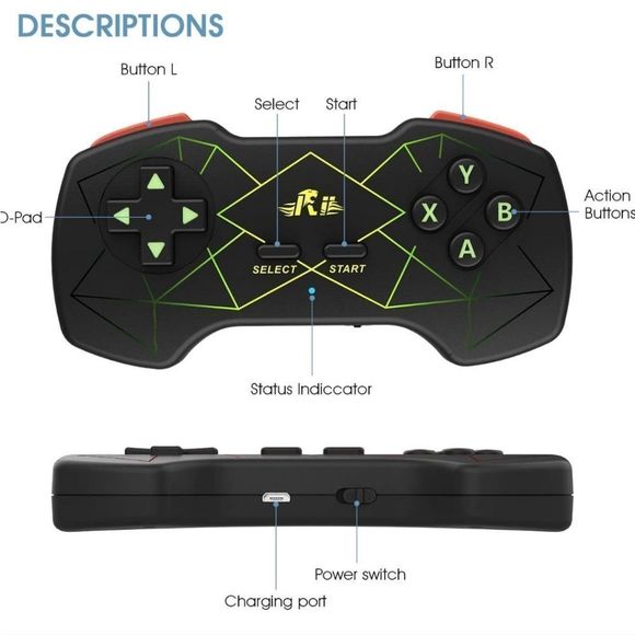 Rii RT838 Wireless Gamepad Controller with Colorful RGB Backlit for PC, PS3 - Picture 5 of 5